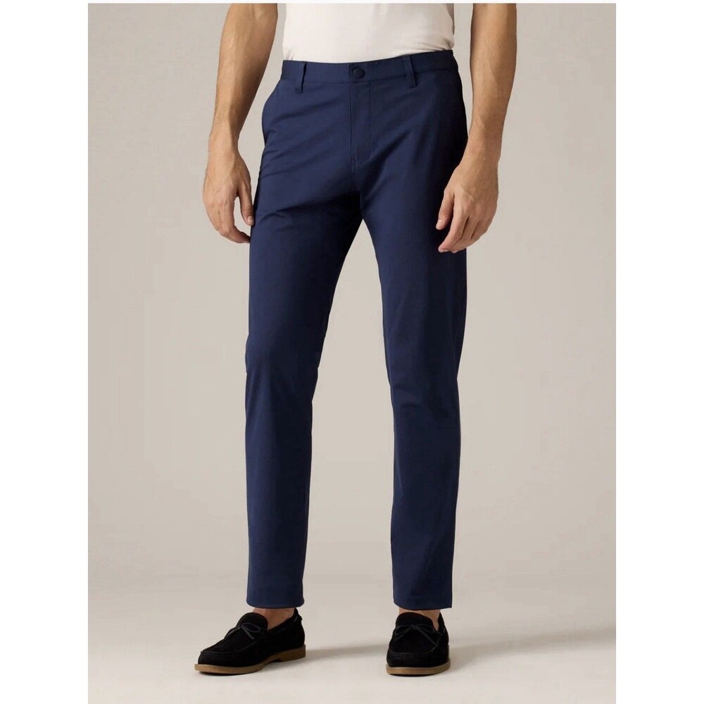 Rhone Men's Pants Commuter Classic Sz 33 Navy Blue Chino Work Golf NEW